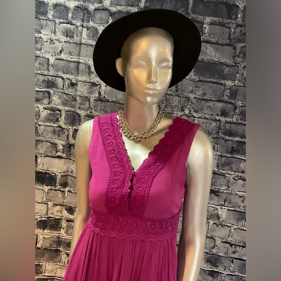 Fuschia Long Maxi Dress - Picture 5 of 7